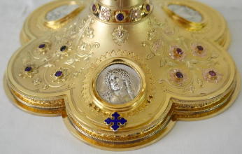 Solid silver gilt antique French Gothic Chalice.